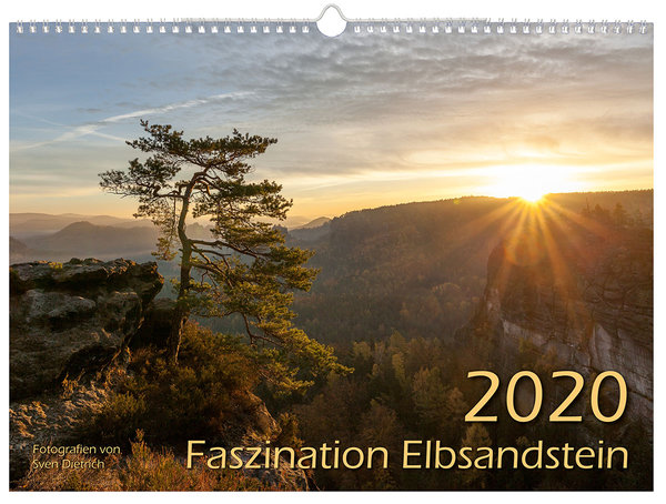 Faszination Elbsandstein 2020 | Wandkalender 44x32 cm | Sächsische Schweiz | Elbsandsteingebirge