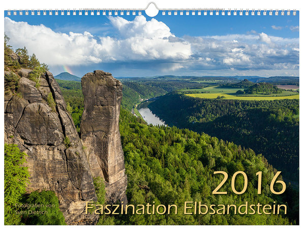 Faszination Elbsandstein 2016 | Wandkalender 44x32 cm | Sächsische Schweiz | Elbsandsteingebirge